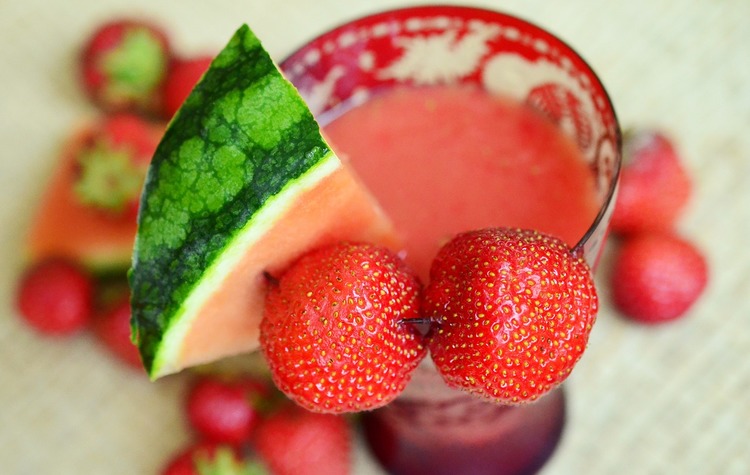 Smoothies Recipe - Mint Strawberry Watermelon Smoothie