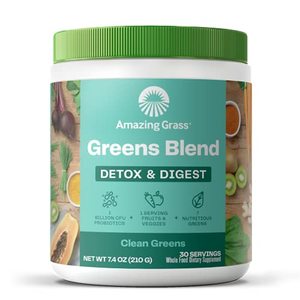 Amazing Grass - Super Greens Powder, Digestive Enzymes and Probiotics Smoothie Mix